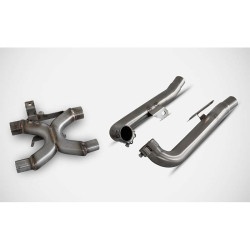 Raccord décatalysé ZARD INOX Triumph SPEED TWIN 21-