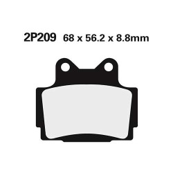 Plaquettes de frein semi-metal Nissin 2P-209GS