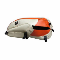 Bagster tank mat cream/orange (1464E) Triumph Bonneville T 100