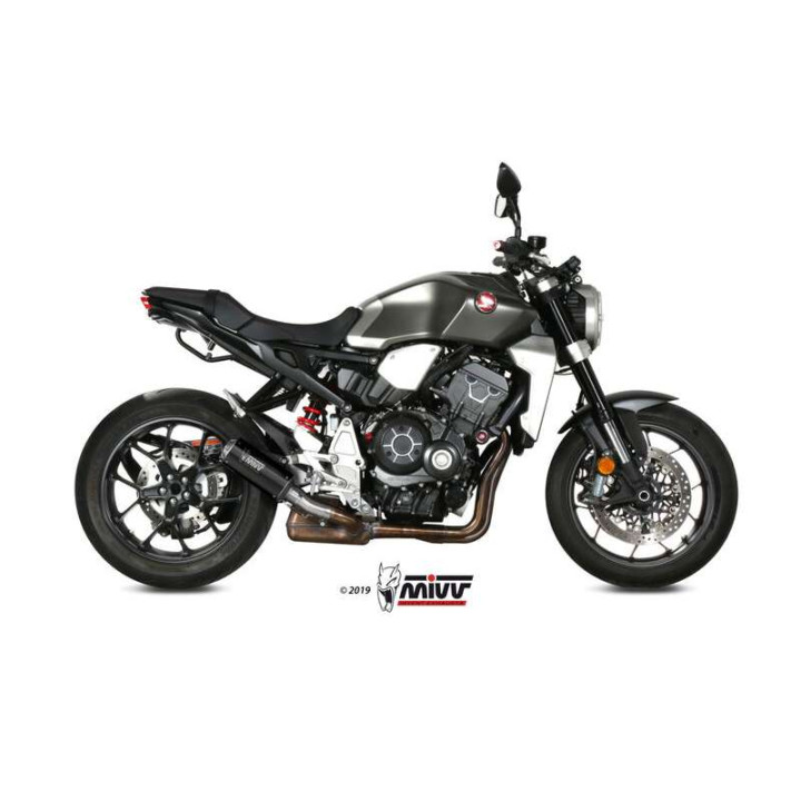 Mivv MK3 Inox black approved muffler (H.068.LM3B) Honda CB1000R Neo Sports Café