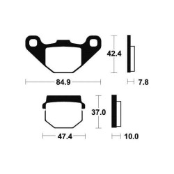 Brake plates Tecnium ME48