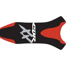 Housse de selle Bagster (2075L) Rouge/Noir/Lettres Argent Honda CBR1100 XX 03