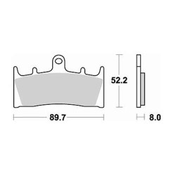 Plaquettes de frein sinter BRAKING 764CM66