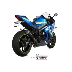 Silencieux homologué Mivv GP PRO Inox noir (S.050.LXBP) Suzuki GSX-R1000/R 2