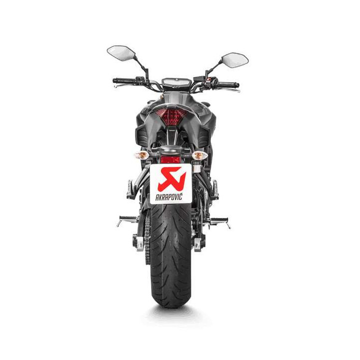 Ligne complète homologuée Akrapovic RACING Titane Yamaha MT-07 14-
