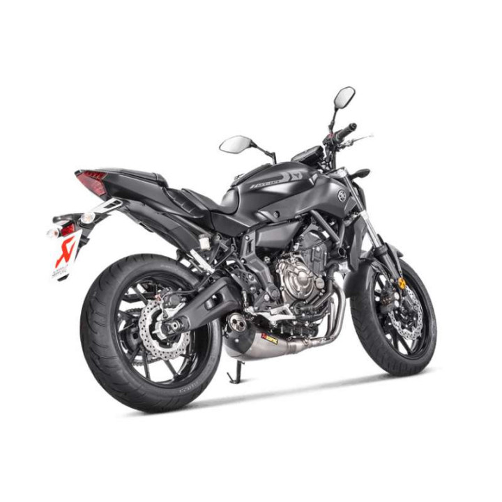 Ligne complète homologuée Akrapovic RACING Titane Yamaha MT-07 14-