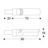 Clignotants moto Barracuda IDEA B-LUX Rouge