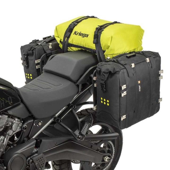 Motorcycle saddle bag Kriega ROLLPACK 40 LIME