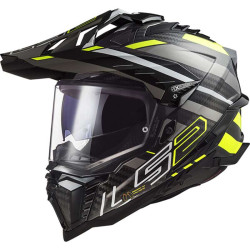 Casque moto LS2 EXPLORER MX701C CARBON EDGE Noir/Jaune 22.06