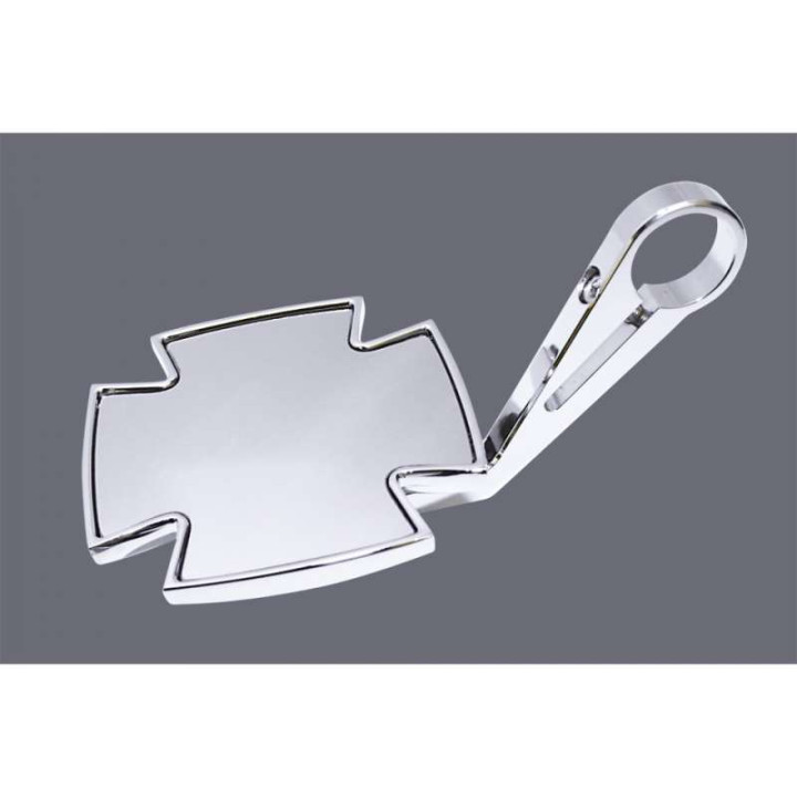 Rétroviseur embout de guidon HIGHSIDER IRON CROSS CHROME