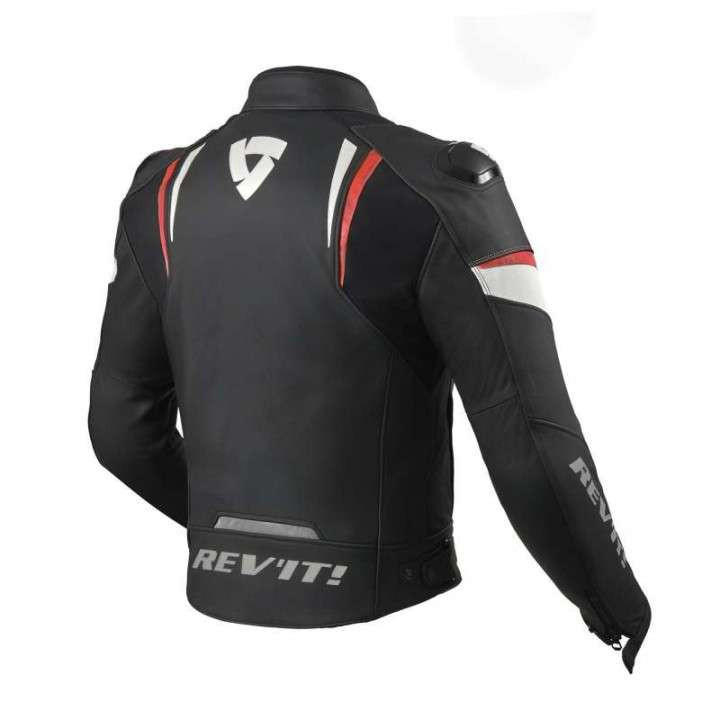Rev'it GLIDE BLACK/RED motorcycle jacket - SIZE 58