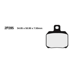 Brake pads racing sinter Nissin 2P285 ST