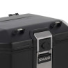 Kit top case moto Shad TERRA TR55 BLACK + platine alu + dosseret