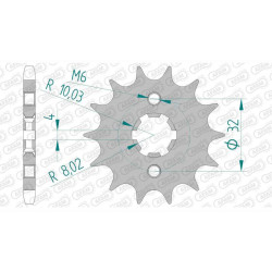 AFAM 13 teeth not 428 type 21208 HM-Honda CRE F 125 RR