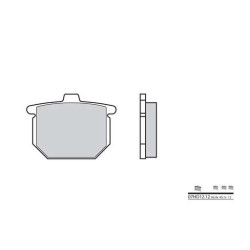 Plaquettes de frein organique BREMBO 07HO1212