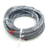 Durite essence métal tressé/fil bleu 8x13mm - 5M