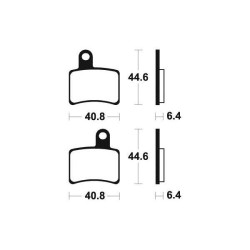 BENDIX MA396 organic brake pads 2