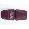 Housse de selle Bagster (2012E) Aubergine/Bordeaux Fonce/Lettres Gris Clair Yamaha FZR600 94-95