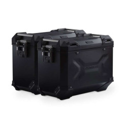 SW-Motech TraX ADVENTURE 2x37L BMW F900XR aluminum suitcase kit