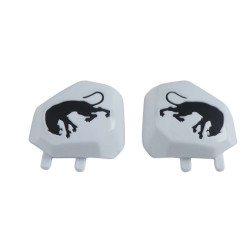 Sliders coudes moto Furygan Blanc