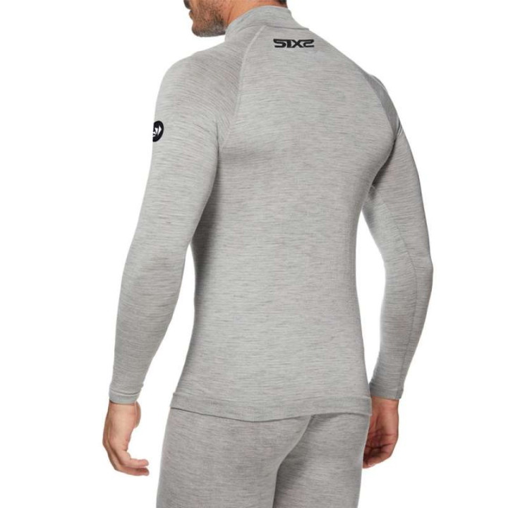 Maillot thermique moto SIXS TS13 MERINOS GRAY