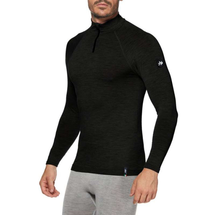 Maillot thermique moto SIXS TS13 MERINOS BLACK