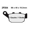 Nissin 2P204NS semi-metal brake pads