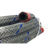 Durite essence métal tressé/fil bleu 6x10,5mm - 5M