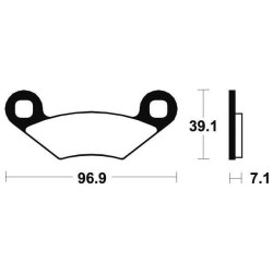 Brake plates metal fried Tecnium MOA142
