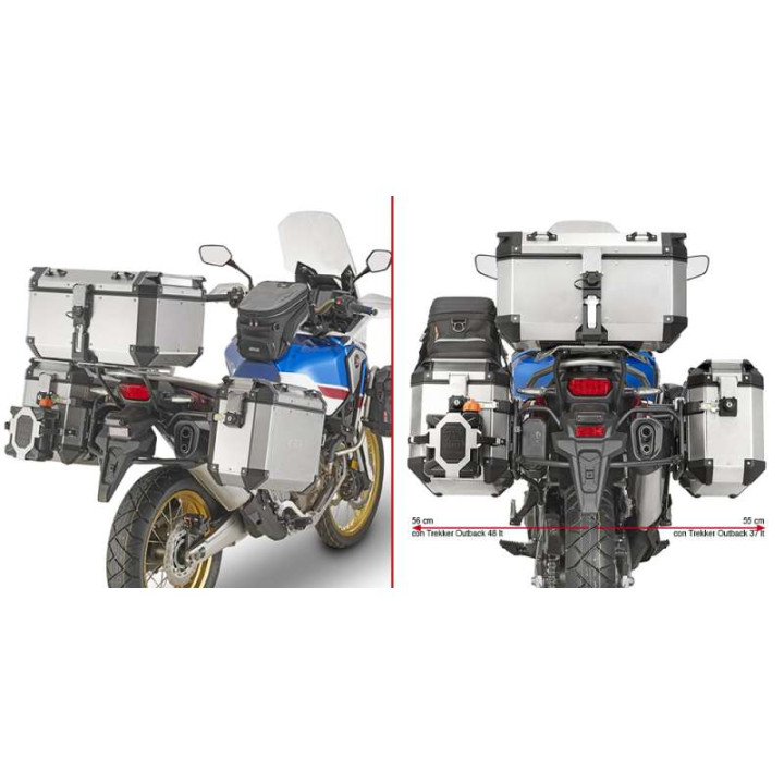 Support valises Givi MONOKEY CAM-SIDE PL1161CAM Honda 1000 CRF Africa Twin Adventure 2018-2019