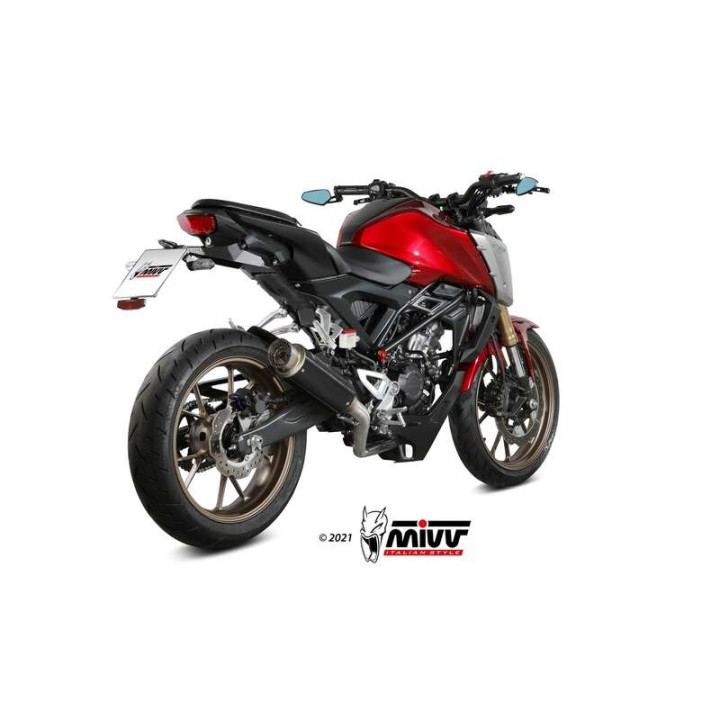 Ligne complète Mivv GP PRO Inox noir (H.077.LXBP) Honda CB125R Neo Sports Café 21-