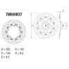Front brake disc Brembo Series Oro 78B40837 Yamaha MT-07 / XSR700