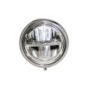 Phare moto leds 7 pouces HIGHSIDER VOYAGE CHROME (bottom mount)