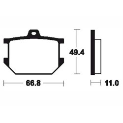 Brake plates Tecnium MA7