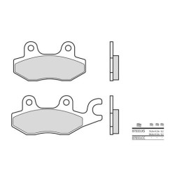 Plaquettes de frein sinter arrière BREMBO 07033XS