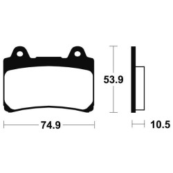 Bendix MF90 sintered metal brake pads
