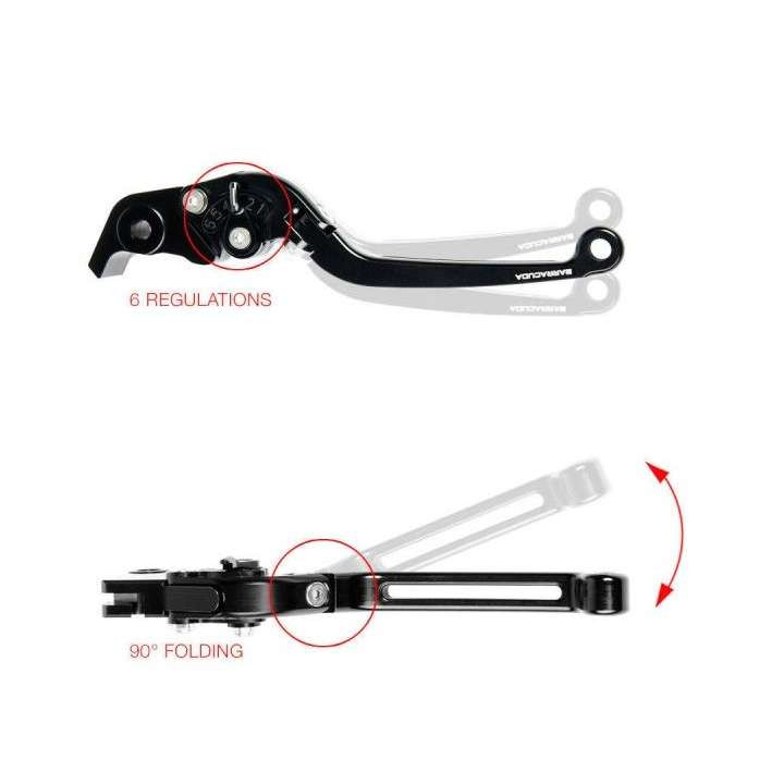 Leviers frein et embrayage Barracuda TS6127 Triumph Street Triple 08-12