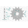 Pignon AFAM 13 dents pas 520 type 73203 KTM 125 Duke