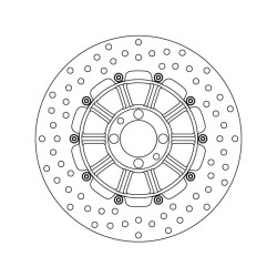 Disque de frein arrière Brembo Série Oro 68B407D3 BMW K100/K1100LT