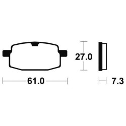 BENDIX MA119 organic brake pads 2