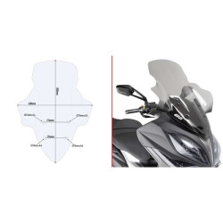 Bulle incolore Givi D6104ST Kymco Xciting 400i 2013-2024