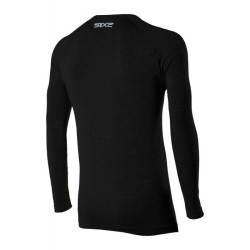 Maillot thermique moto SIXS TS2 MERINOS BLACK 2