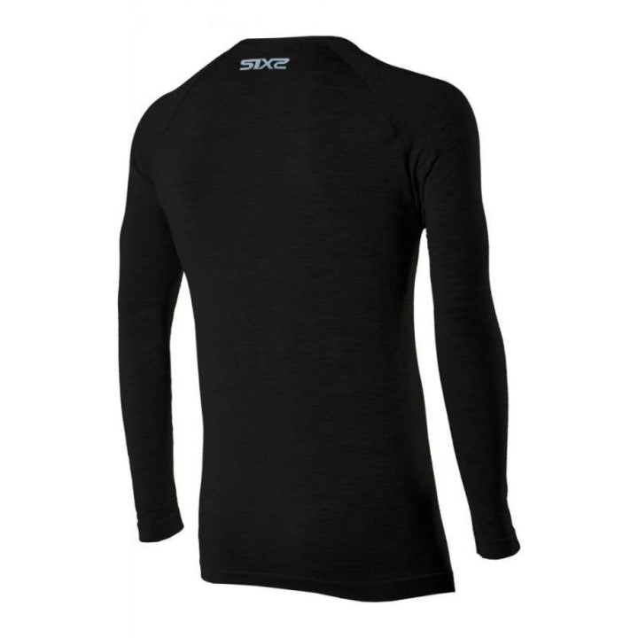Maillot thermique moto SIXS TS2 MERINOS BLACK