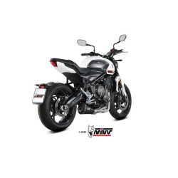 Ligne complète Mivv DELTA RACE Inox noir (T.022.LDRB) Triumph Trident 660 2