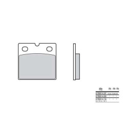 Plaquettes de frein organique BREMBO 07BB1408