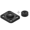 Base Quad Lock 360 Rectangle plat 4 trous