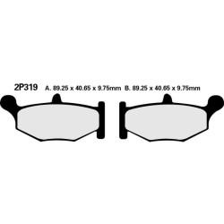 Plaquettes de frein semi-metal Nissin 2P319 NS