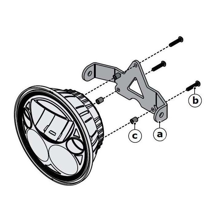 DENALI M5 headlight mounting kit (LAH.06.10100)