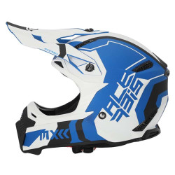 Casque moto cross Acerbis PROFILE 5 22.06 BLANC/BLEU 2