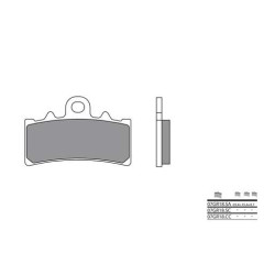 Plaquettes de frein sinter BREMBO 07GR18SA